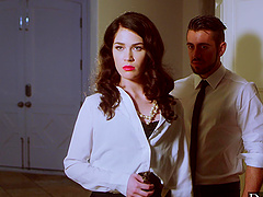 Two pretty babies have an awesome threesome sex with a friend