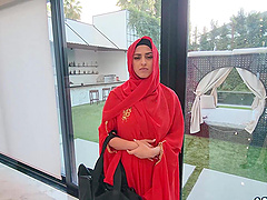 Tattooed latina slut Sophia Leone gets her pussy railed in pov style