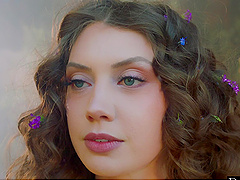 Elena Koshka's lusty lips devour Isiah Maxwell as they switch to wild doggy