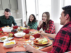 Jasmine and Naomi's luscious locks conceal the best blowjobs ever