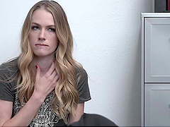 Dirty blonde Chad drills brunette bombshell with giant naturals and ink