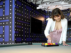 Brunette bombshell Lilith gets her plump naturals slammed in a raw doggy delight