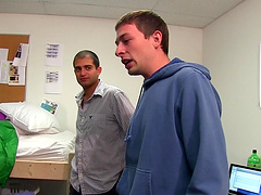 Gay men having hot sex with strangers they met on the internet.