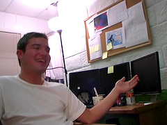 Gay men having sex in different positions.