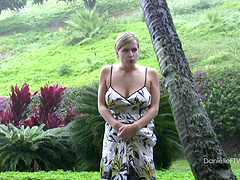 Beautiful blonde gets off while pleasuring herself with a toy.