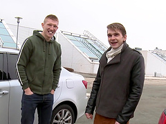 Gay men having sex with strangers after a party