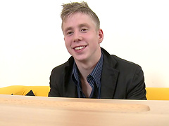 Gay men having sex with each other in a hot scene.