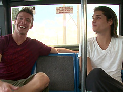 Hot gay men, Kevin Crows and Tyler Bentley, in action.