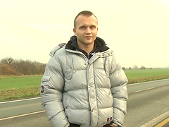 Gay men having sex with each other in a hot scene.