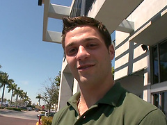 Gay porn star Greg Stanton in hot action.