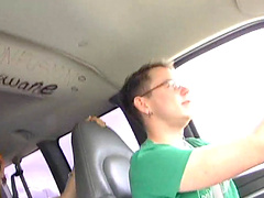 Smooth gay sex in back of the van with a cock hungry stranger