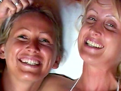 Kinky lesbos enjoying in fingering on the bed - Mandy Bright