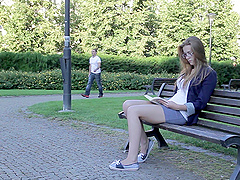 Beautiful blonde gets her ass fucked and enjoys it to the utmost