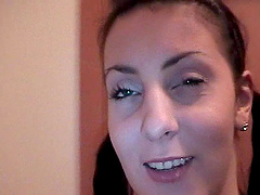 Natural tits bouncing while pigtails shaking during a wild cowgirl ride.