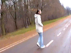 Amateur brunette gives a great blowjob in a reality video.