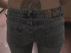 Homemade video of smooth fucking with a tattooed blonde wife