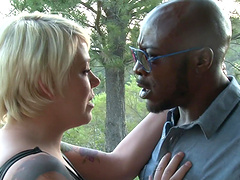 Big tits homemade brunette gets big cocks in her shaved pussy