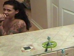 Smooth fucking in the bathroom with an adorable amateur girlfriend
