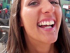 Adriana Brill is a hot girl who performs a pov blowjob and then gets fucked in the ass.