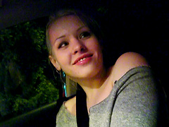 Beautiful blonde gets a rough pussy fuck in a car