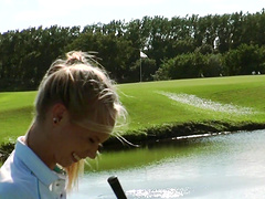 Petite blonde gets her pussy licked in a hot doggystyle scene