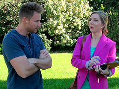 Beautiful woman with small breast Rachel Sterling loves to have her pussy licked.