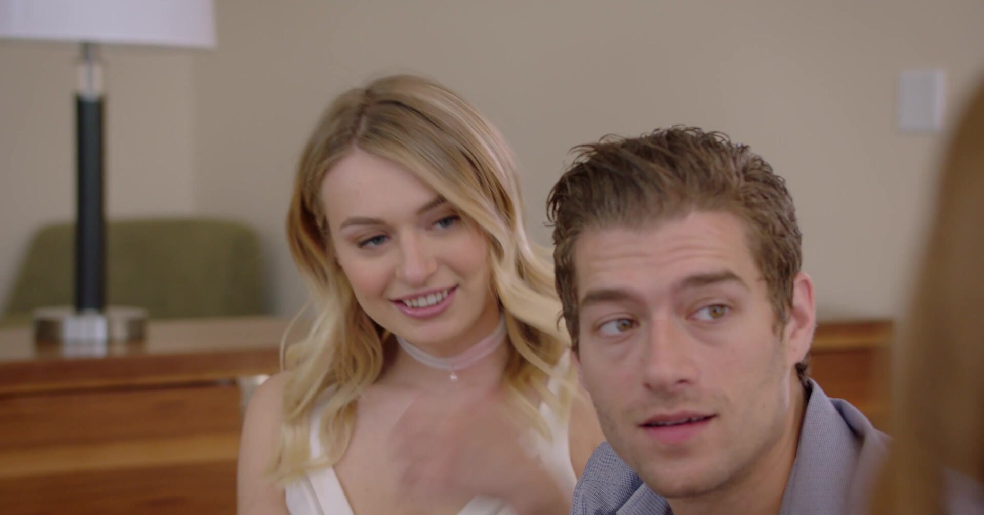 Blonde beauties share xander’s big cock in steamy threesome