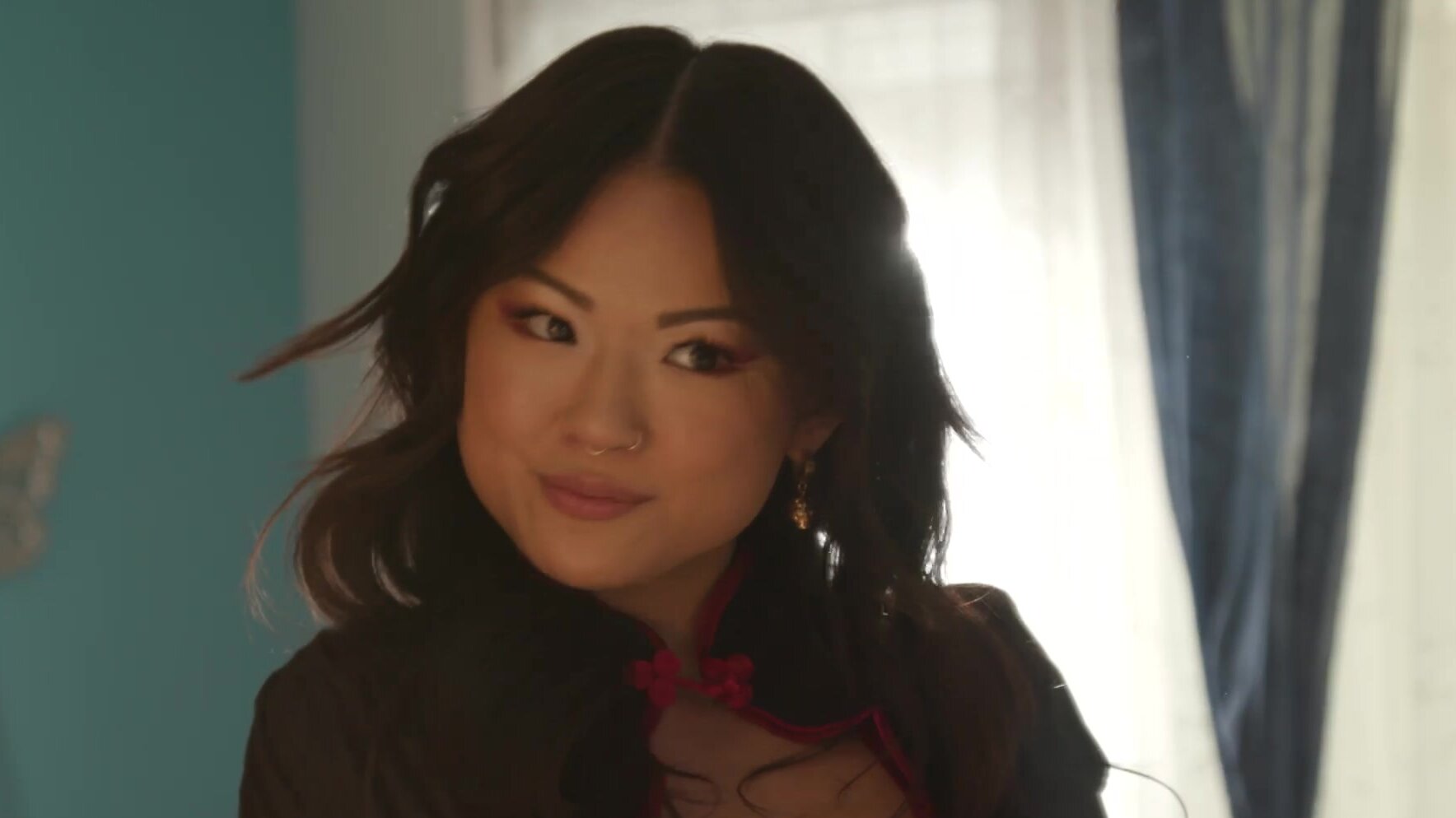 Nathan Bronson and Lulu Chu in a hot doggy style sex session.