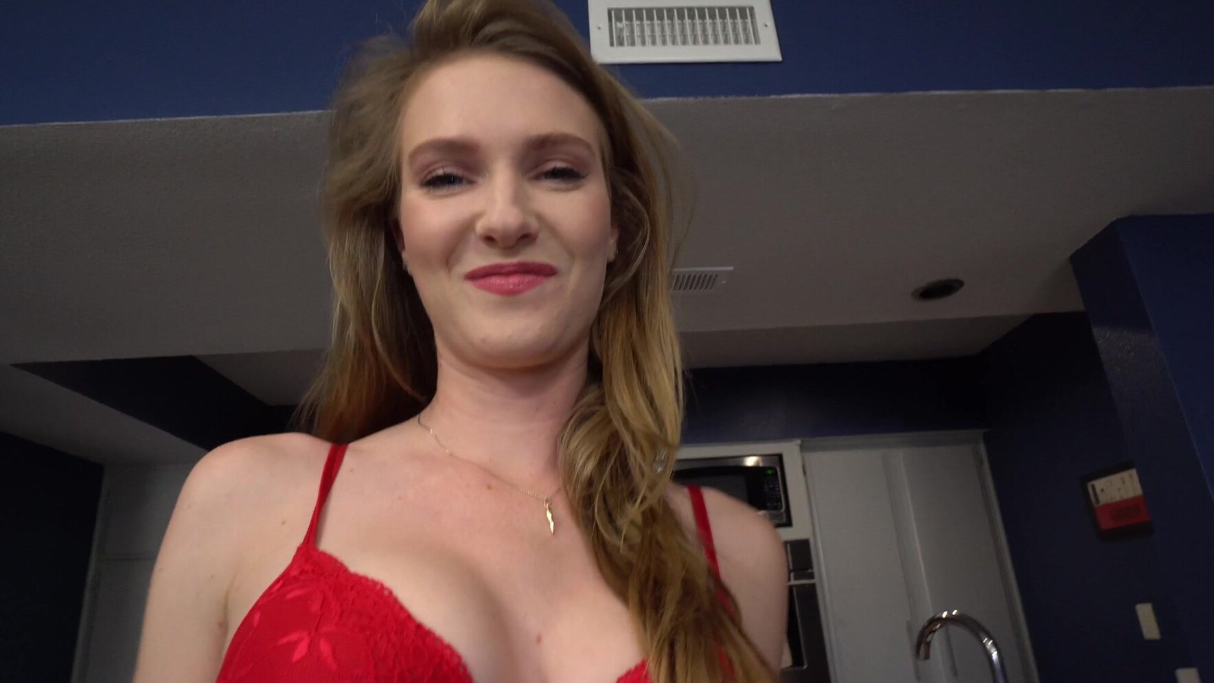 Tony barely fucked Ashley Lane in a bedroom scene.