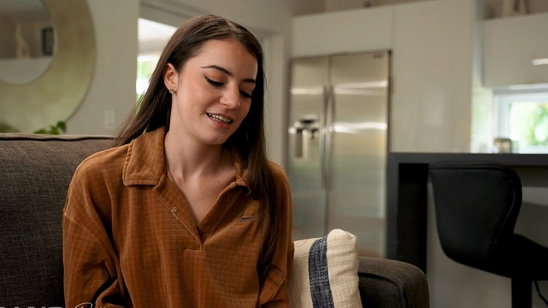 Brunette babe Kylie indulges in a steamy interracial threesome with Dwayne and Kaby