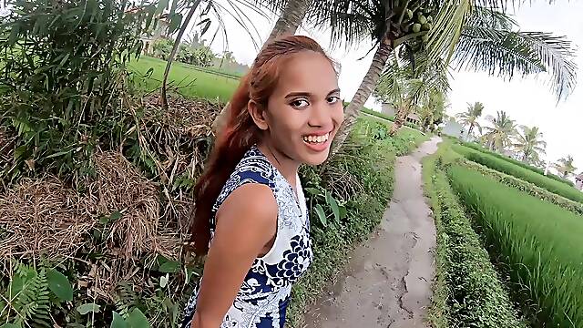 Asian amateur bares all for raw Thai Redhead in steamy POV CFNM