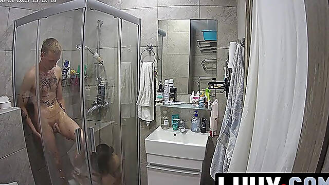 Luuv. Couple Kareflore And Abbadon Shower For Their Reality...