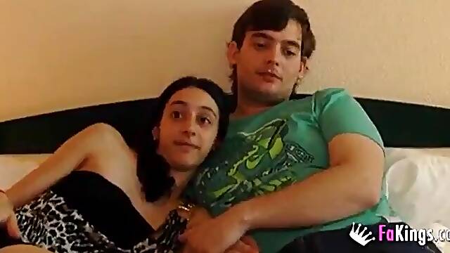 They both look very nervous and shy because its their first time in porn!!!