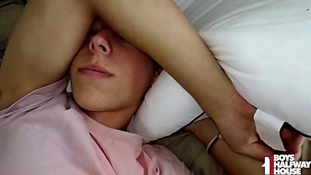 Cock hungry teen Danny Shine drains older creeps balls in POV