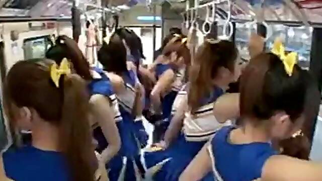 Bus cheerleader