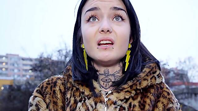 Crystal Cherry is getting picked up outdoors