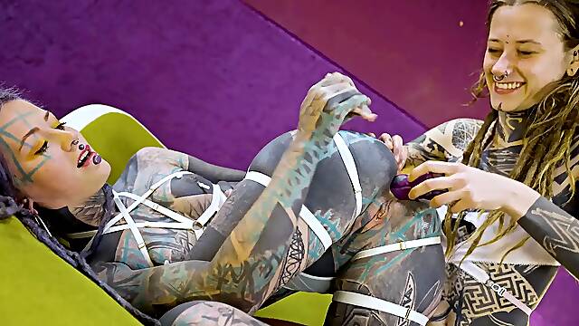 Inked Alt Teens Destroy Each Other with Massive Crazy Toys