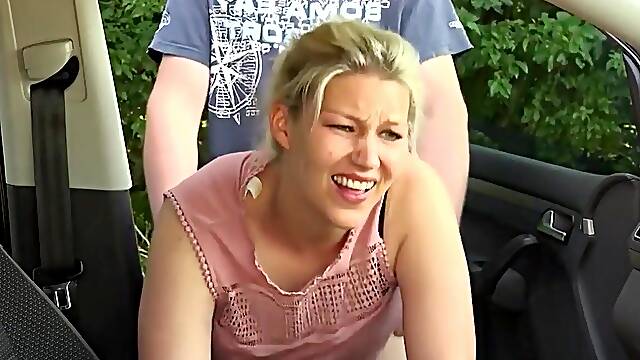 German blonde amateur takes it in the ass in POV and gets a hot creampie