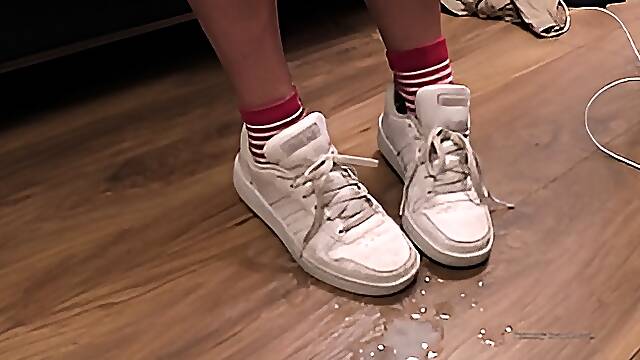 Cum on feet and shoes cumpilation cumshot compilation YummyCouple