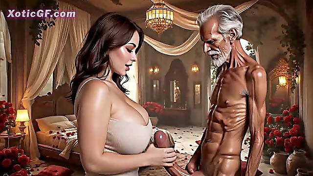 Big Tits Asian Teen wants to get Fucked By Old Grandpa