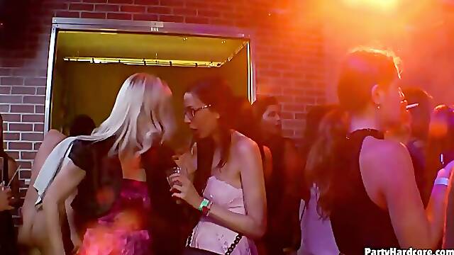 A wild party in the night club turned into an orgy when everyone got horny