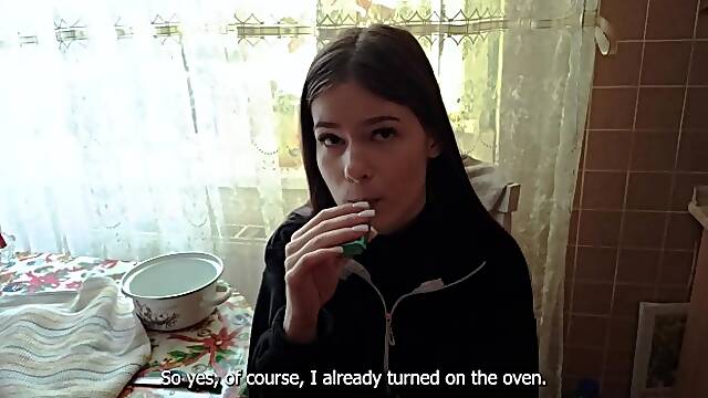 Baking Burgers With My Stepsis And Then Baking Her Pussy