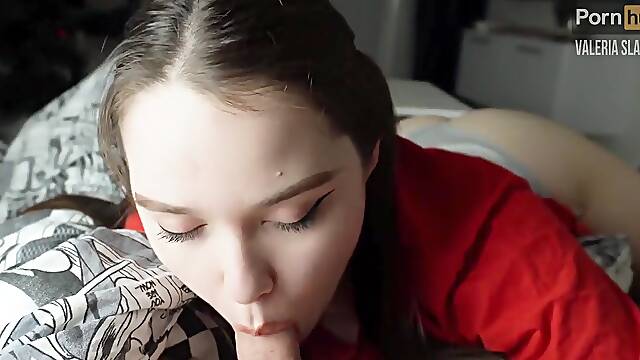 Young Stepmother Woke Me Up With A Passionate Throaty Slobbery Blowjob. Valeria Sladkih