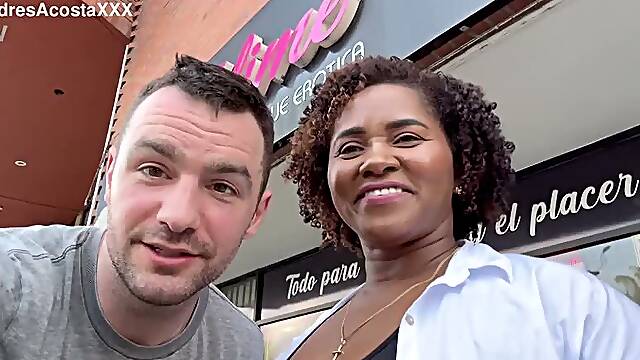 Thick Huge Tits Chubby Ebony Fucks BWC - Tia Maria