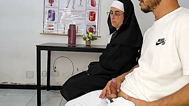 I took my dick out in front of the nun in the hospital waiting room!