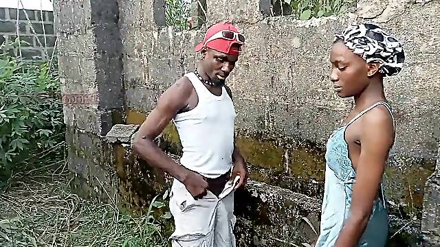Adaobi Gets Caught By Local Male Pissing On A Farmland And Screwed