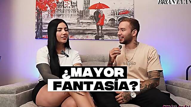 La entrevista sexy de la MILF colombiana La Rola termina en follada con Brian Evansx - Gran culo