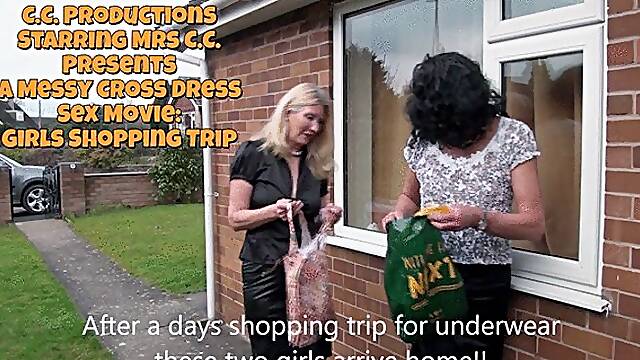 Messy Cross Dress Shopping Trip Sex V2