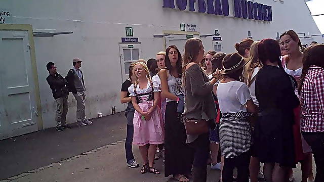 Oktoberfest toilet queue