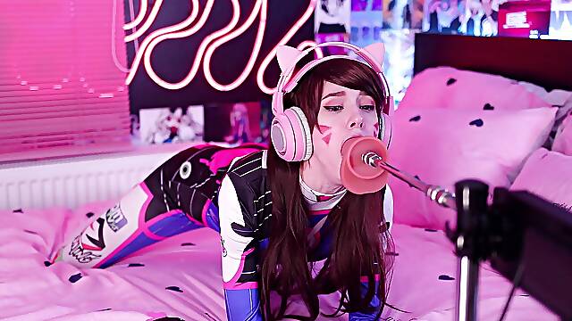 D.va Dva overwatch pilotes fuck machine
